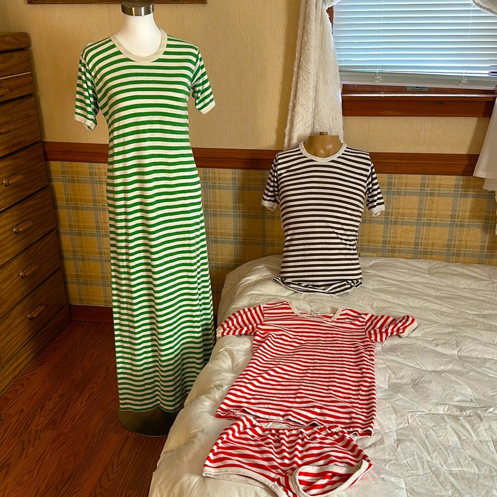 Men’s Striped Shirt - Vintage Marimekko Family Pajama Set